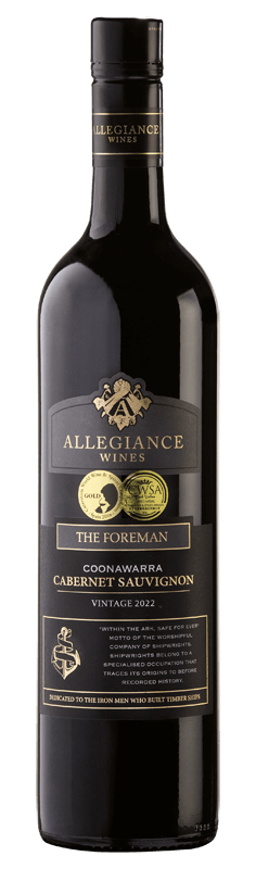 Allegiance Wines 'The Foreman' Coonawarra Cabernet Sauvignon 2022 Allegiance Wines 'The Foreman' Coonawarra Cabernet Sauvignon 2022