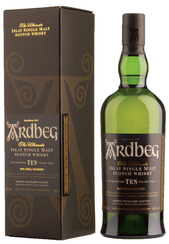 Ardbeg 10 year old Single Malt Whisky (70cl in gift tin) NV Ardbeg 10 year old Single Malt Whisky (70cl in gift tin) NV