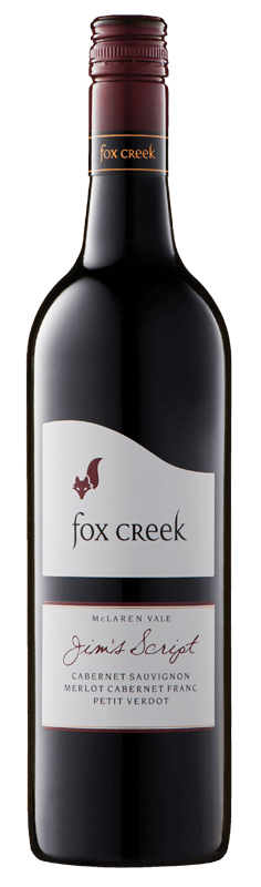 Fox Creek Jim’s Script McLaren Vale Cabernet Merlot Cabernet Franc Petit Verdot 2016 Fox Creek Jim’s Script McLaren Vale Cabernet Merlot Cabernet Franc Petit Verdot 2016