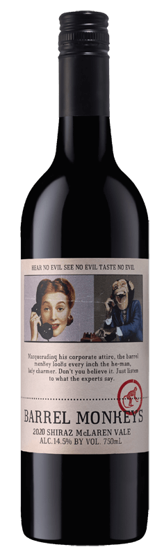 Barrel Monkeys McLaren Vale Shiraz 2020 Barrel Monkeys McLaren Vale Shiraz 2020