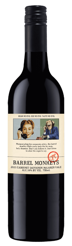 Barrel Monkeys McLaren Vale Cabernet Sauvignon 2021 Barrel Monkeys McLaren Vale Cabernet Sauvignon 2021
