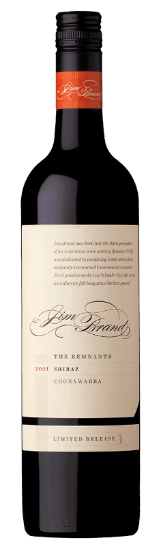 Jim Brand The Remnants Coonawarra Shiraz 2021 Jim Brand The Remnants Coonawarra Shiraz 2021
