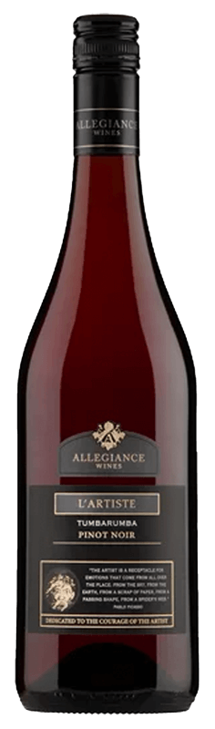Allegiance Wines L’Artiste Tumbarumba Pinot Noir 2021