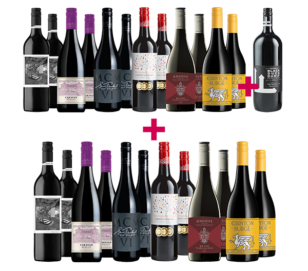 Gold-Medal Aussie Reds SALE 24-bottle BULK DEAL + FREE Magnum