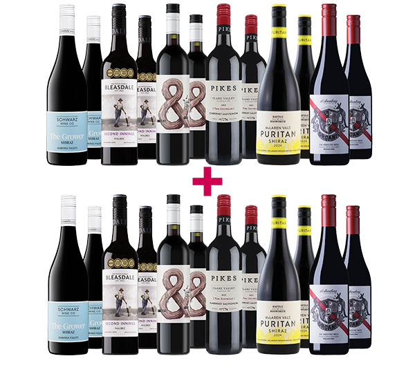 The Annual Dozen Select Reds 24-bottle Bulk Deal