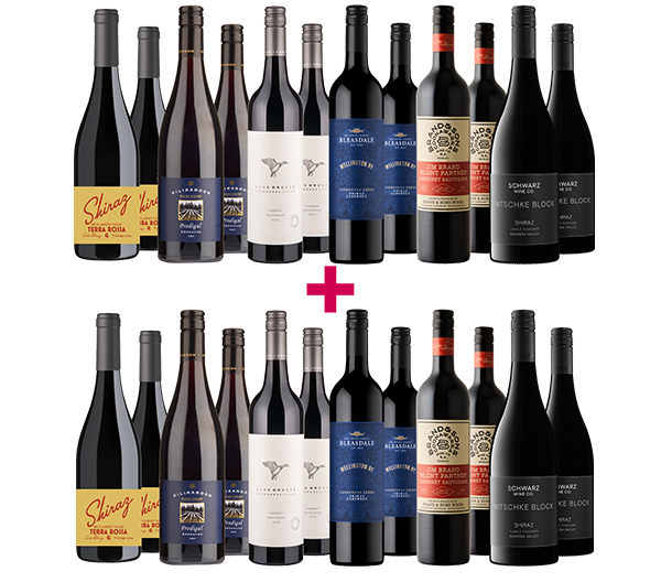 The Annual Dozen Premium Reds 24-bottle Bulk Deal