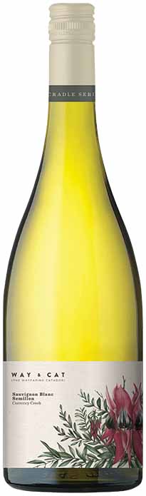 White wine with cat on label
