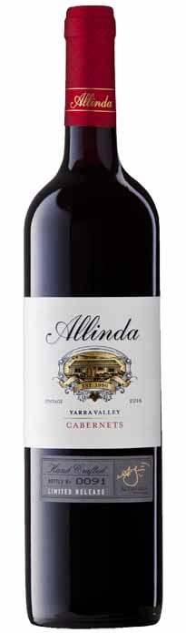Allinda Limited Release Yarra Valley Cabernets 2016